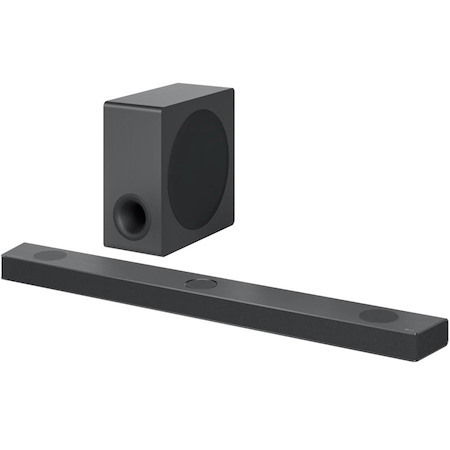 LG S90QY 5.1.3 Sound Bar Speaker - 570 W RMS - Alexa, Google Assistant Supported - Dark Steel Silver