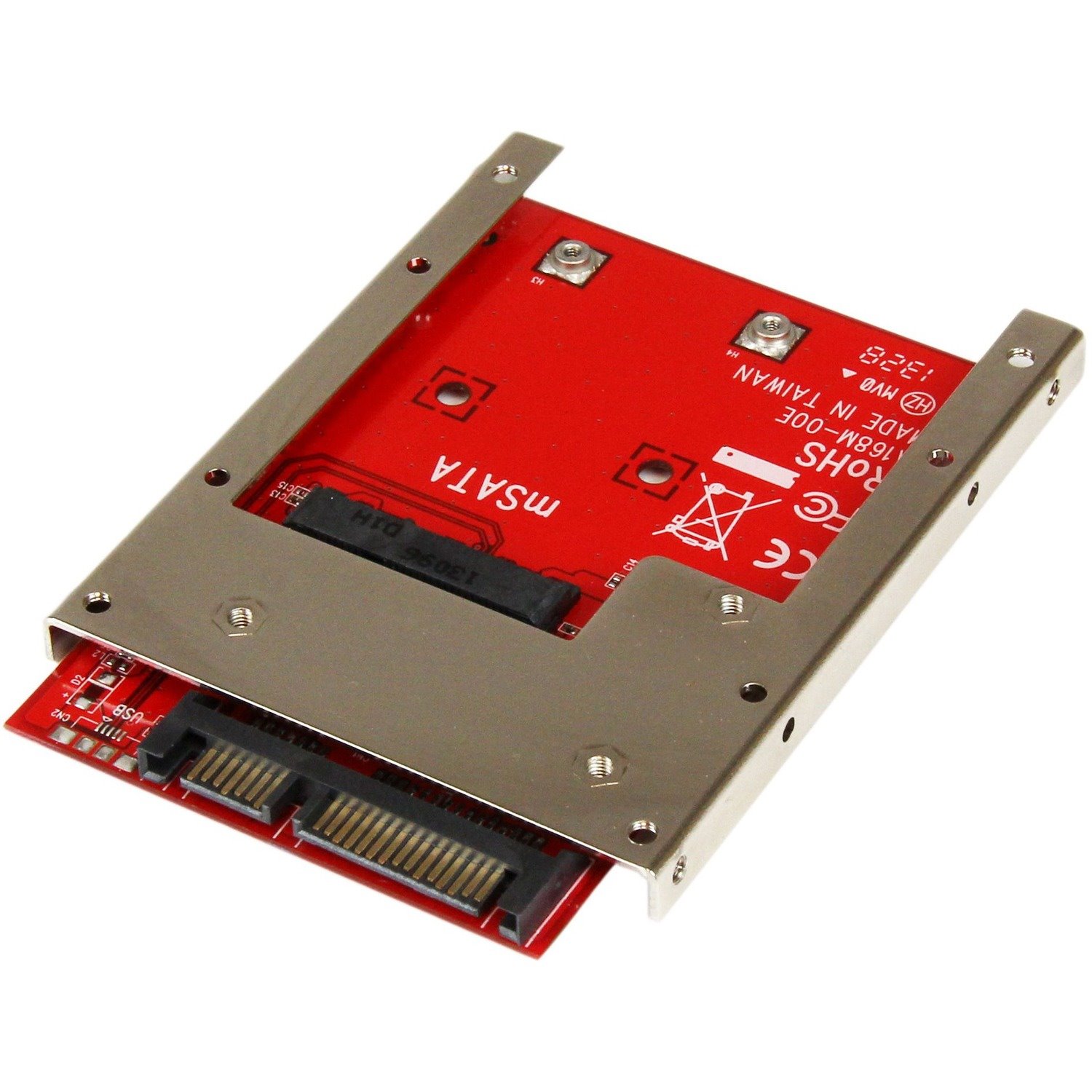 StarTech.com Drive Bay Adapter for 2.5" SATA/600 - Serial ATA/600 Host Interface Internal - Red - TAA Compliant