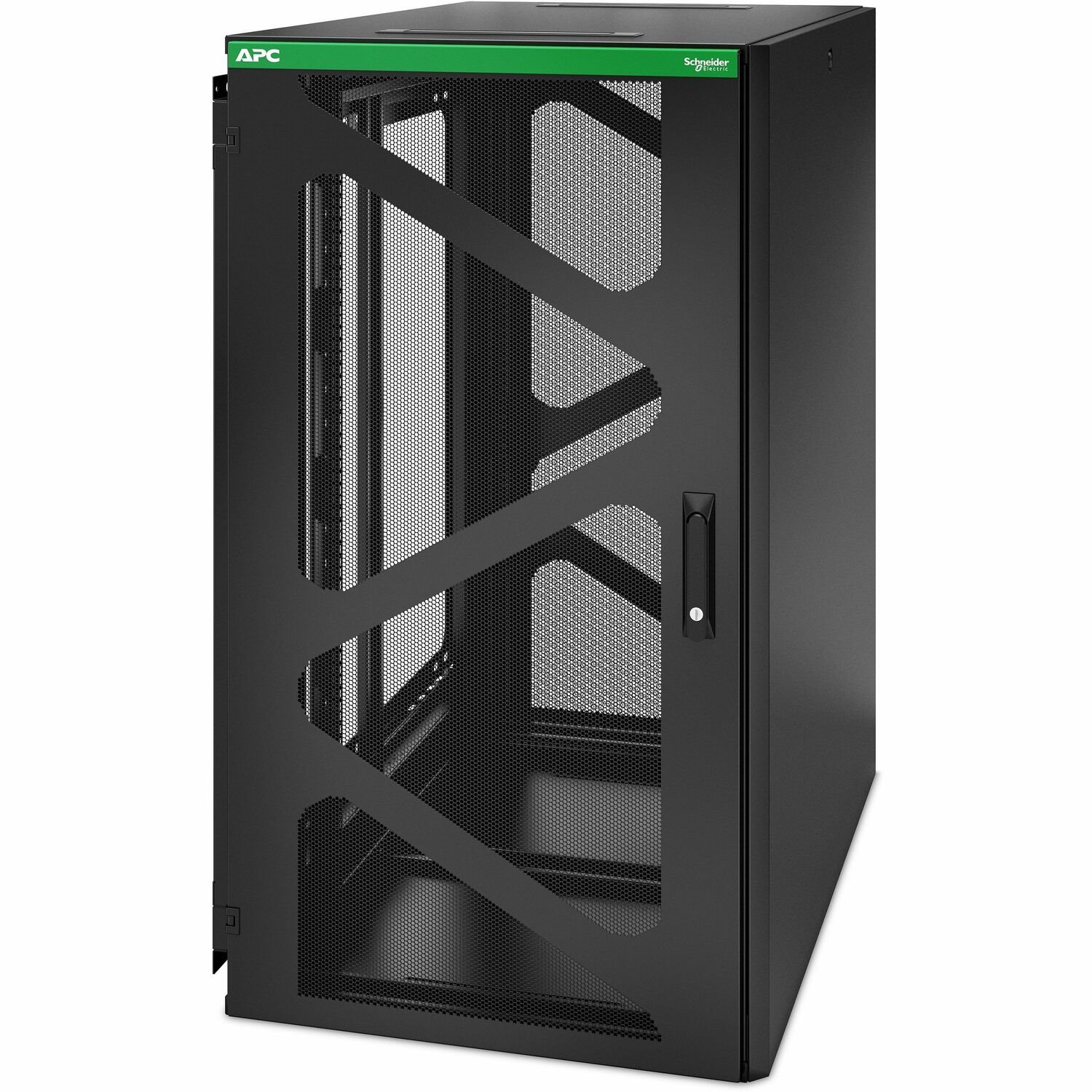 APC by Schneider Electric NetShelter 24U Wall Mountable Enclosed Cabinet Rack Cabinet for UPS, IT Equipment - 482.60 mm Rack Width x 834.90 mm Rack Depth