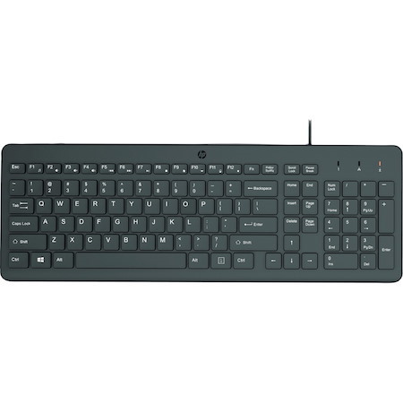 HP 150 Keyboard - Cable Connectivity - USB Type A Interface