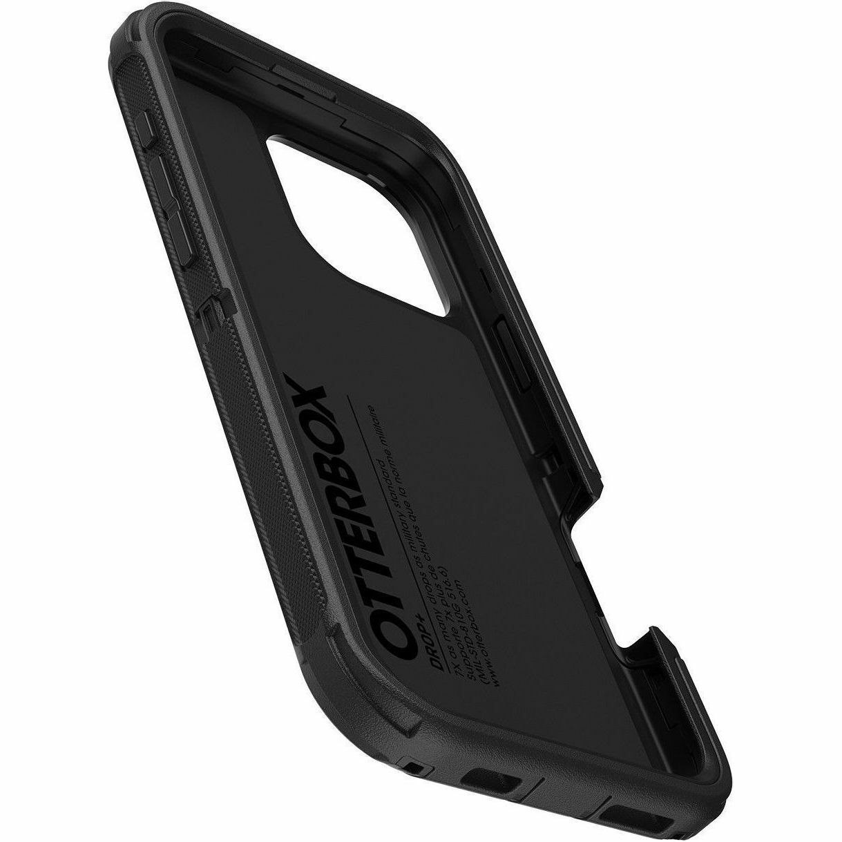 OtterBox Defender Case for Apple iPhone 16 Pro Max Smartphone - Textured - Black - 1 Pack - Retail