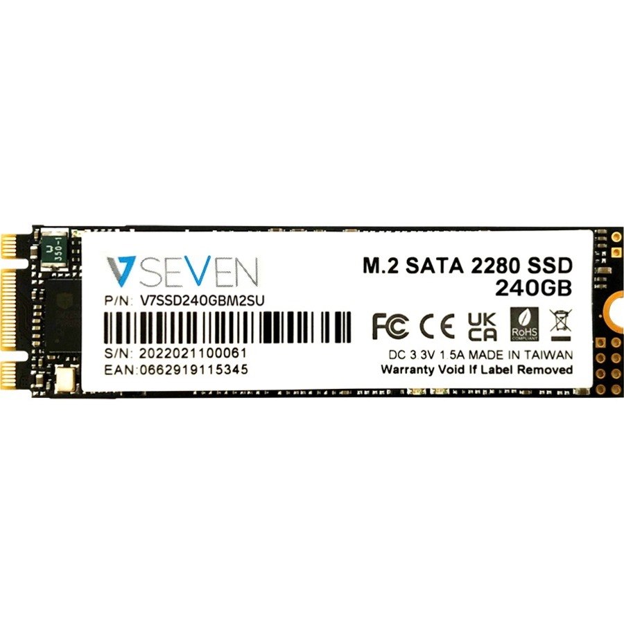 V7 V7SSD240GBM2SU 240 GB Solid State Drive - M.2 Internal - SATA (SATA/600) - TAA Compliant