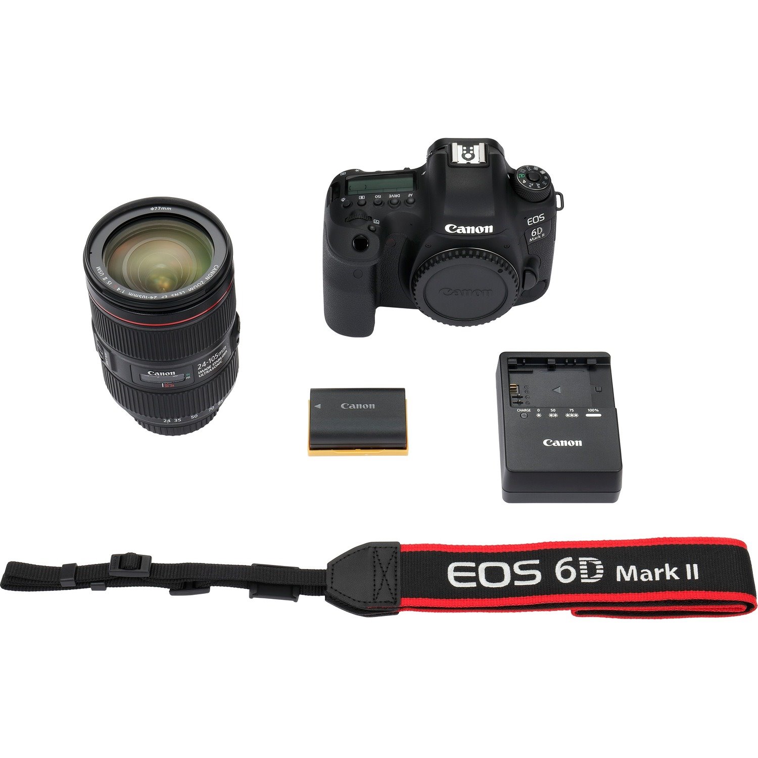 Canon EOS 6D Mark II 26.2 Megapixel Digital SLR Camera with Lens - 0.94" - 4.13"