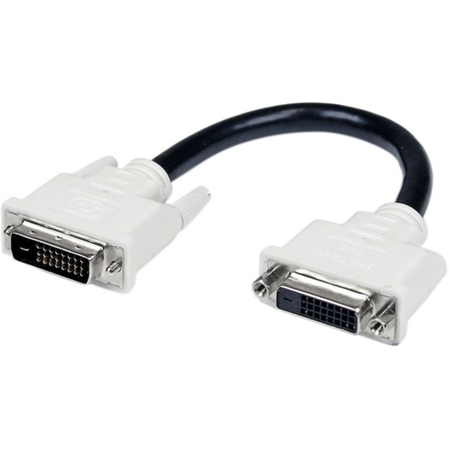 StarTech.com 6in DVI-D Dual Link Digital Port Saver Extension Cable M/F