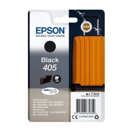 Epson DURABrite Ultra 405 Original Inkjet Ink Cartridge - Single Pack - Black - 1 Pack