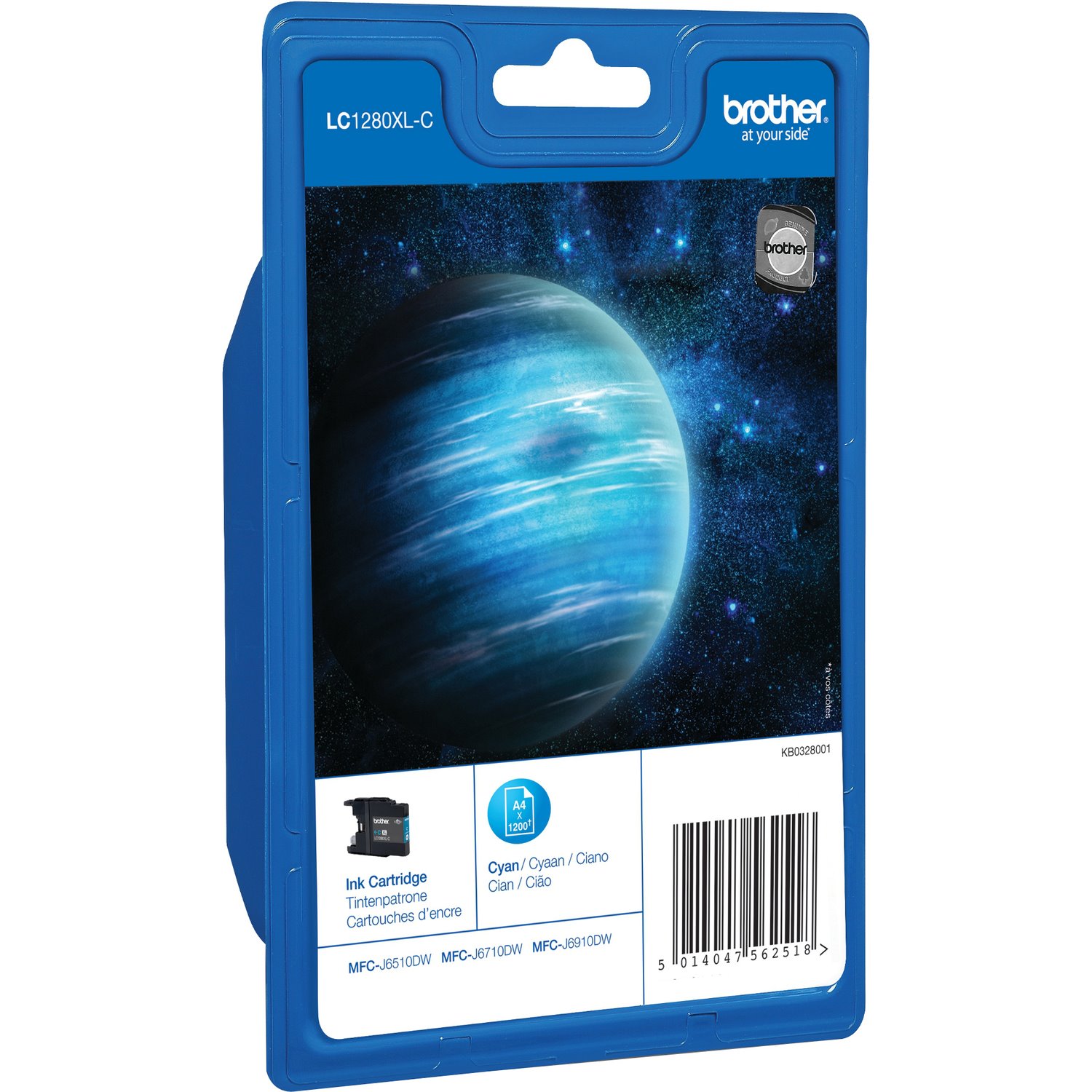 Brother LC1280XLC Original Inkjet Ink Cartridge - Cyan - 1 Pack