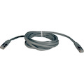 Eaton Tripp Lite Series Cat5e 350 MHz Molded Shielded (STP) Ethernet Cable (RJ45 M/M), PoE, Gray, 10 ft. (3.05 m)