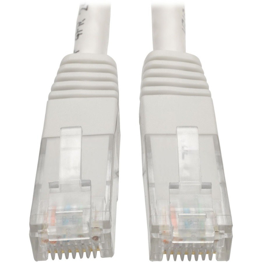 Eaton Tripp Lite Series Cat6 Gigabit Molded (UTP) Ethernet Cable (RJ45 M/M), PoE, White, 25 ft. (7.62 m)