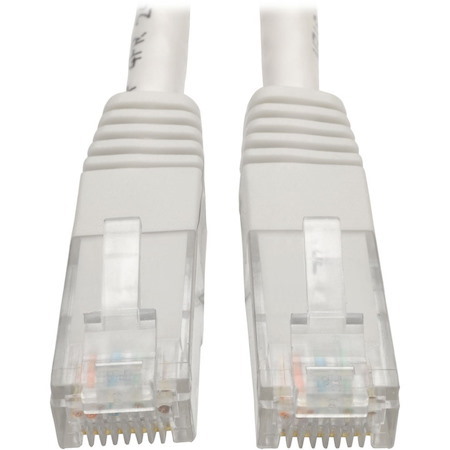 Eaton Tripp Lite Series Cat6 Gigabit Molded (UTP) Ethernet Cable (RJ45 M/M), PoE, White, 25 ft. (7.62 m)