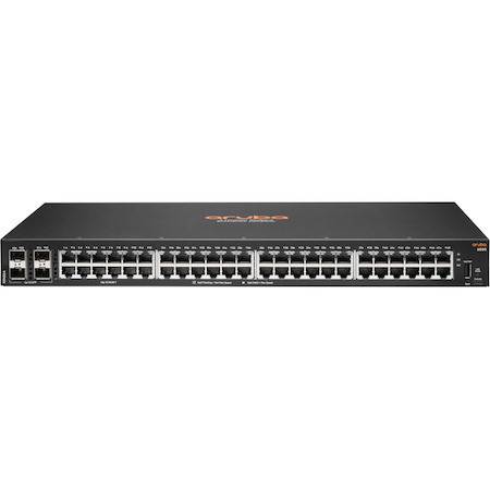 Aruba CX 6000 48 Ports Manageable Ethernet Switch - Gigabit Ethernet, 10 Gigabit Ethernet - 10/100/1000Base-T, 10GBase-X