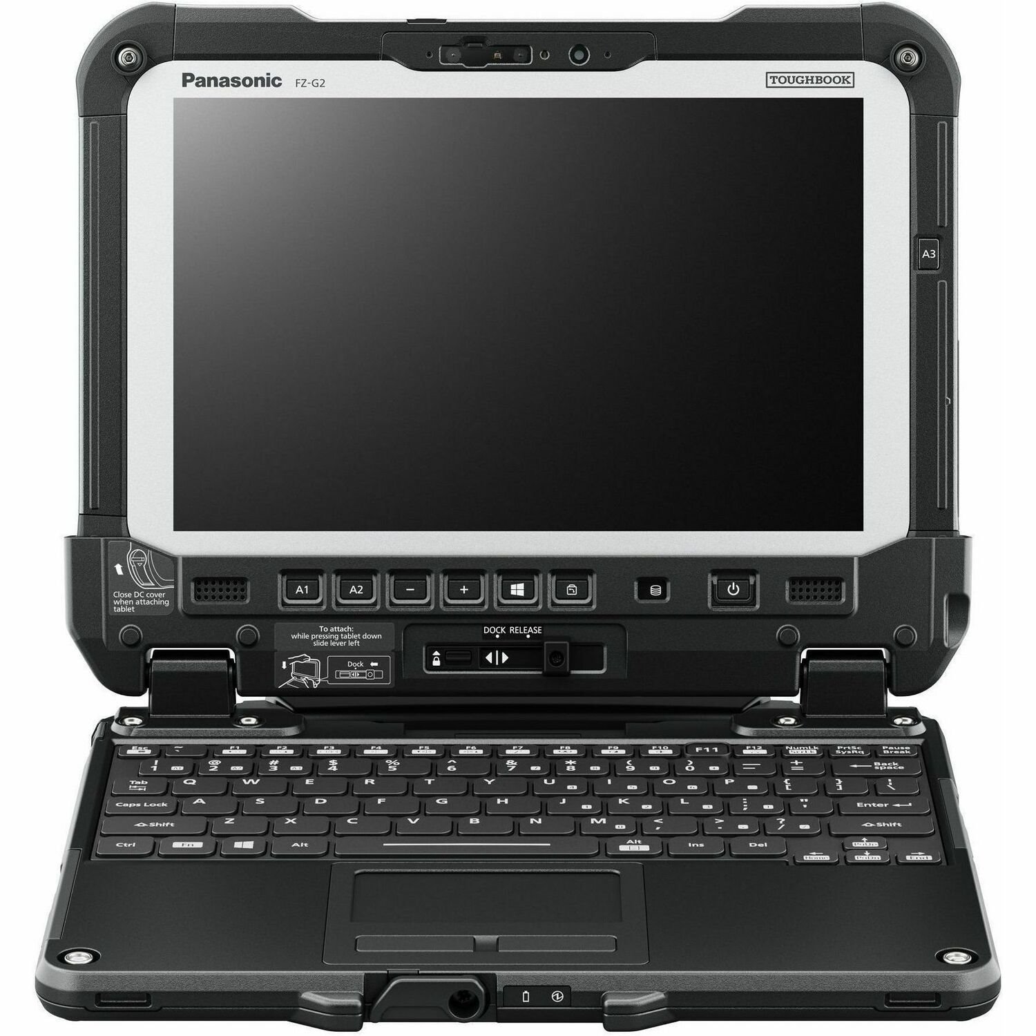 Panasonic TOUGHBOOK G2 FZ-G2CZ0A3BE 25.7 cm (10.1") Touchscreen Rugged Detachable 2 in 1 Notebook - WUXGA - Intel Core i5 10th Gen i5-10310U - 16 GB - 512 GB SSD - English (UK) Keyboard