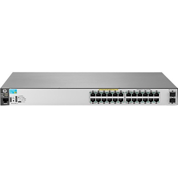 HPE 2530 2530-24G-PoE+-2SFP+ 24 Ports Manageable Ethernet Switch - Gigabit Ethernet, 10 Gigabit Ethernet - 10/100/1000Base-T, 10GBase-X