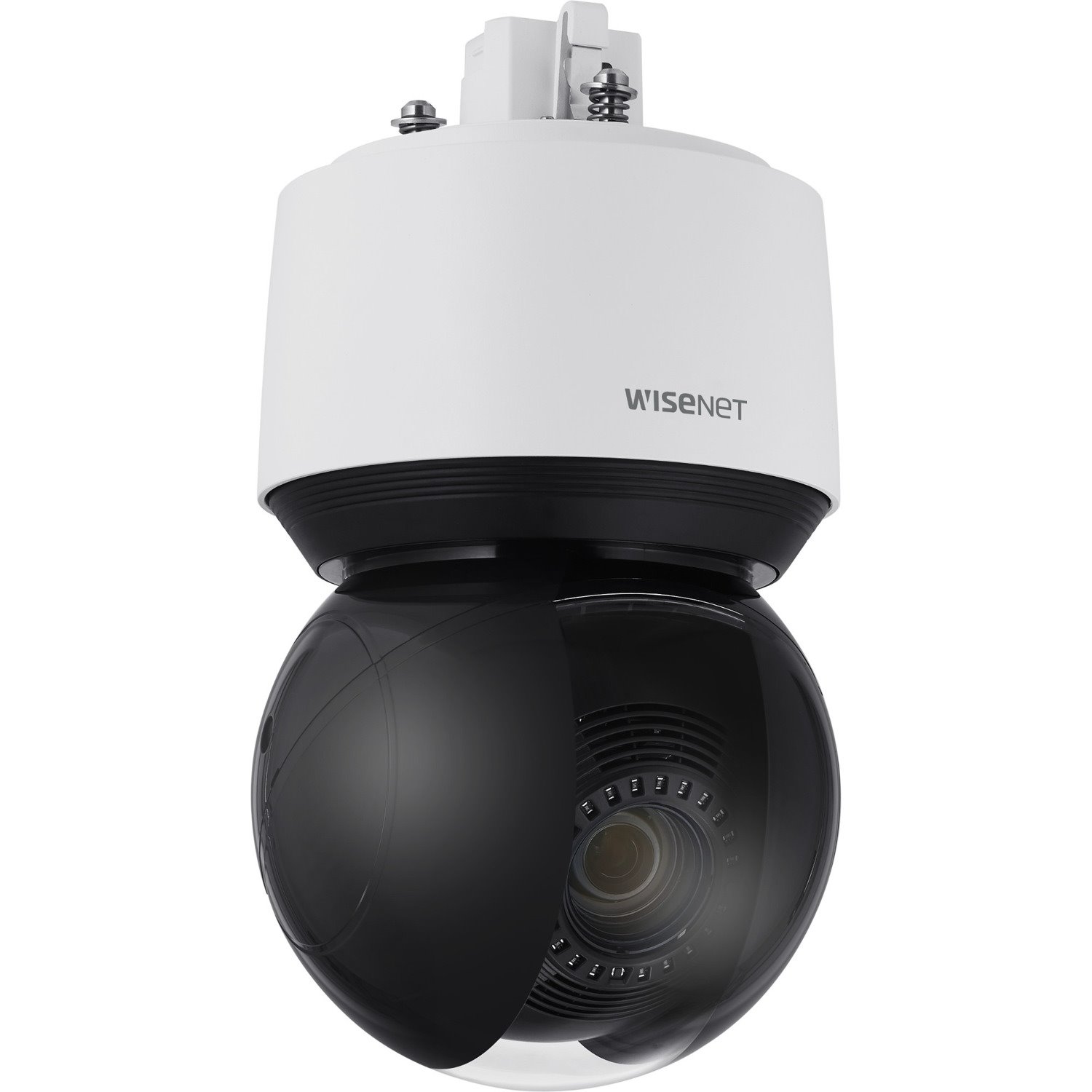 Wisenet XNP-9250R 8 Megapixel Outdoor 4K Network Camera - Color - Dome - White, Black