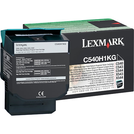 Lexmark C540H1KG Original Laser Toner Cartridge - Black Pack