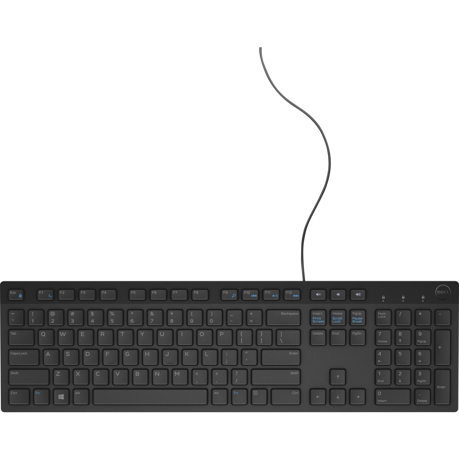 Dell Multimedia Keyboard (English) - KB216 - Black