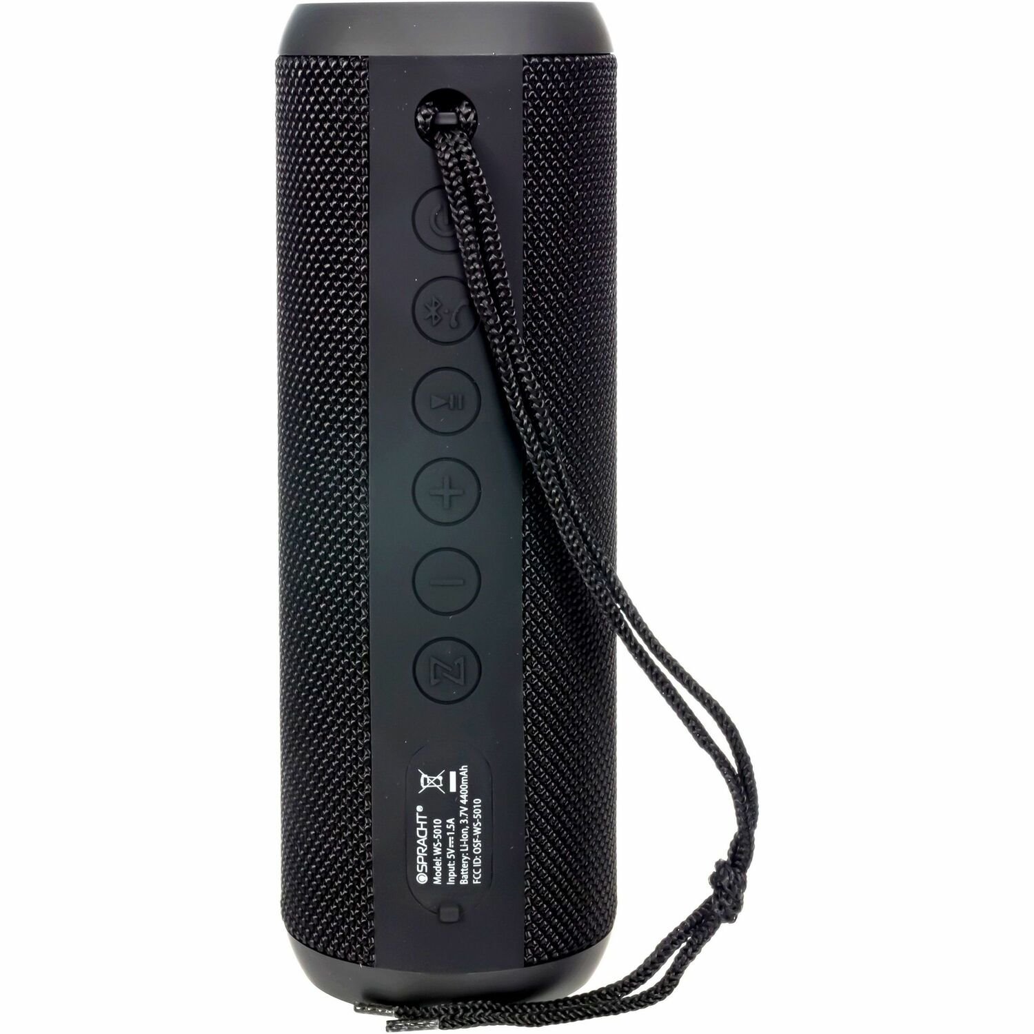 Spracht Blunote Turbo Portable Bluetooth Speaker System - 20 W RMS - Matte Black