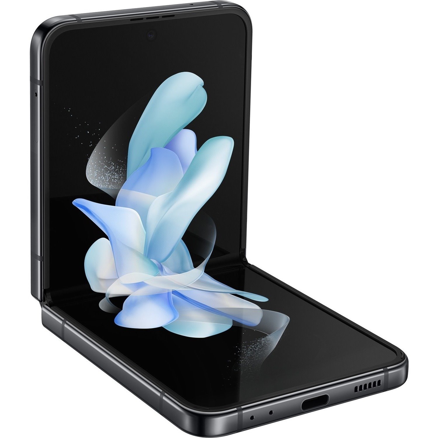Samsung Galaxy Z Flip4 SM-F721U 128 GB Smartphone - 6.7" Flexible Folding Screen Dynamic AMOLED Full HD Plus 2640 x 1080 - Octa-core (Cortex X2Single-core (1 Core) 3.19 GHz + Cortex A710 Triple-core (3 Core) 2.70 GHz + Cortex A510 Quad-core (4 Core) 1.80 GHz) - 8 GB RAM - Android 12 - 5G - Graphite