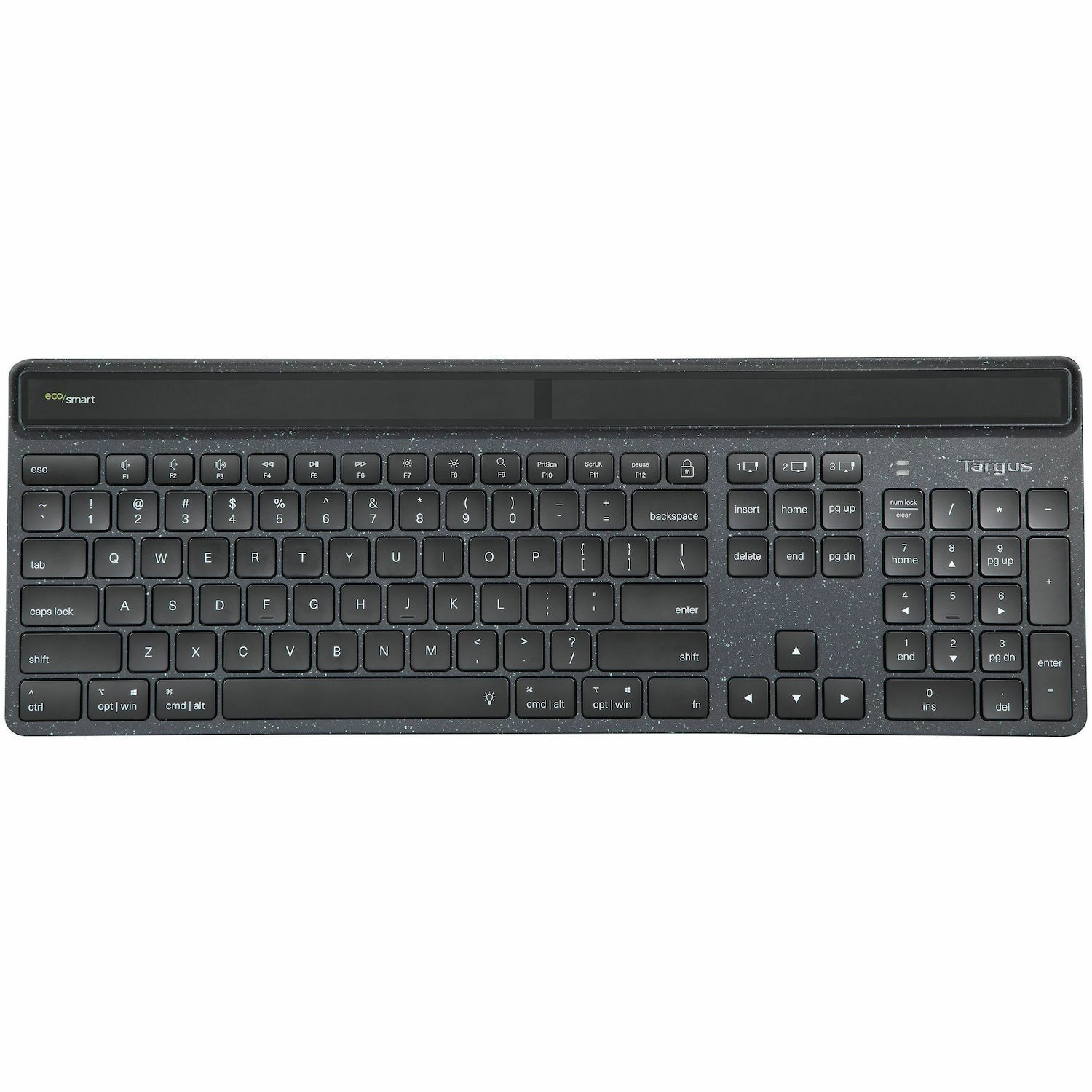 Targus EcoSmart Keyboard - Wireless Connectivity - USB Type C Interface - Spanish - Black