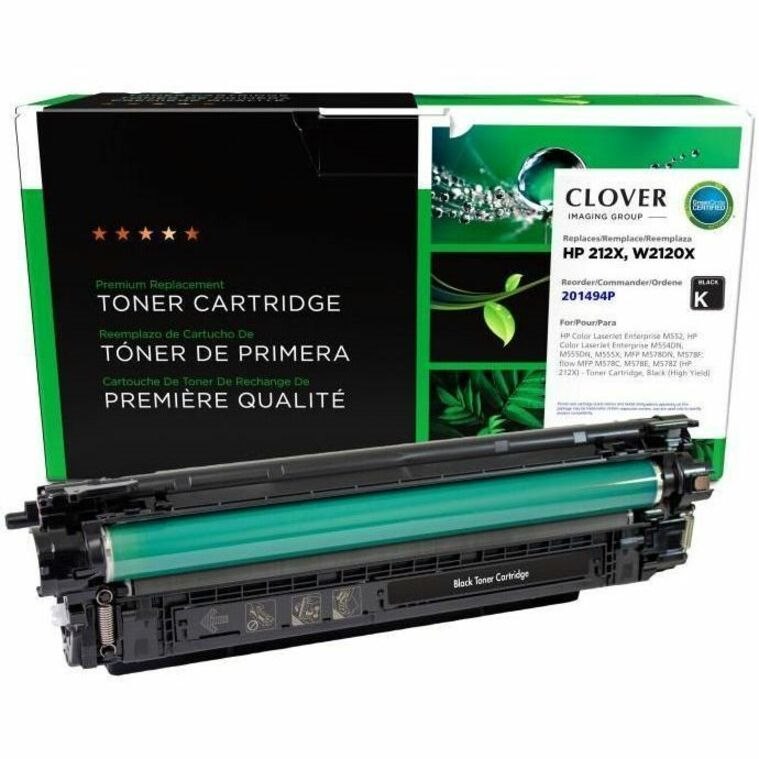 Clover Imaging Remanufactured High Yield Black Toner Cartridge (New Chip) for HP 212X (W2120X)