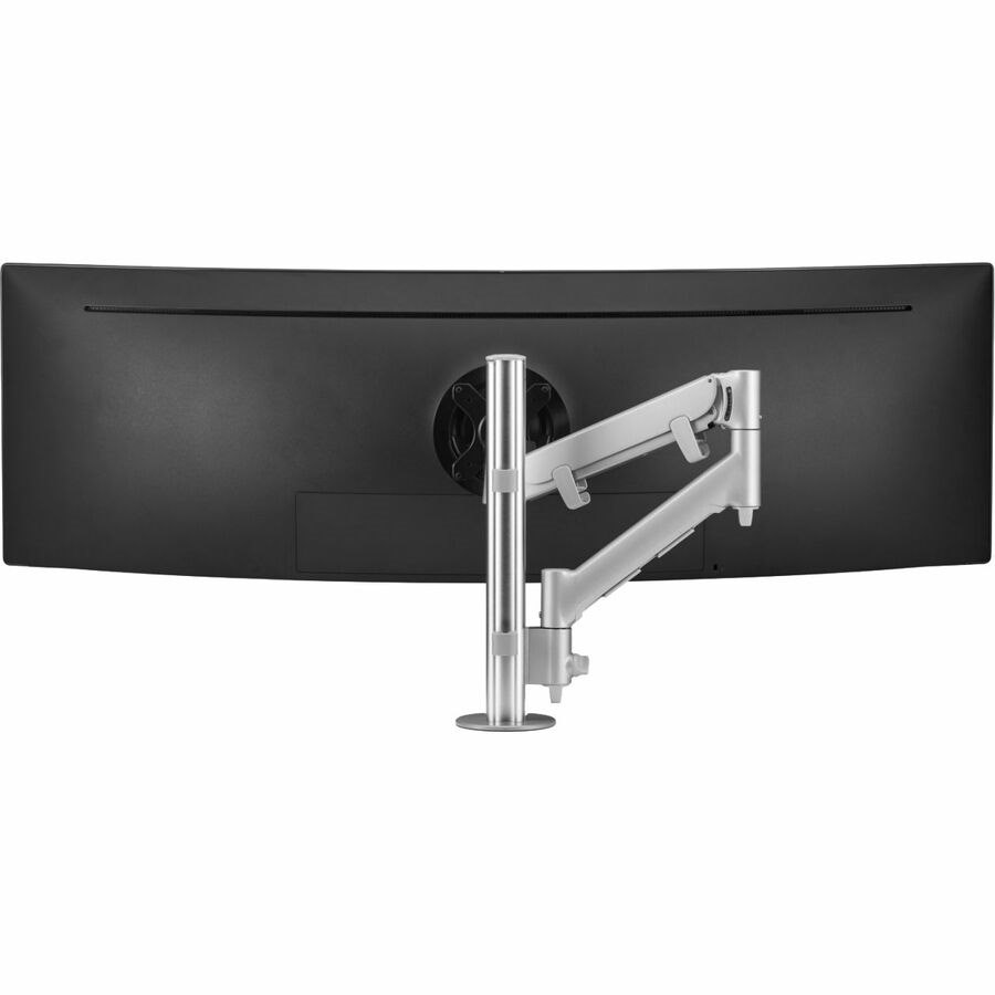 Atdec Modular Desk Mount for Monitor, Display Screen, Curved Screen Display, All-in-One Computer, Flat Panel Display - Silver