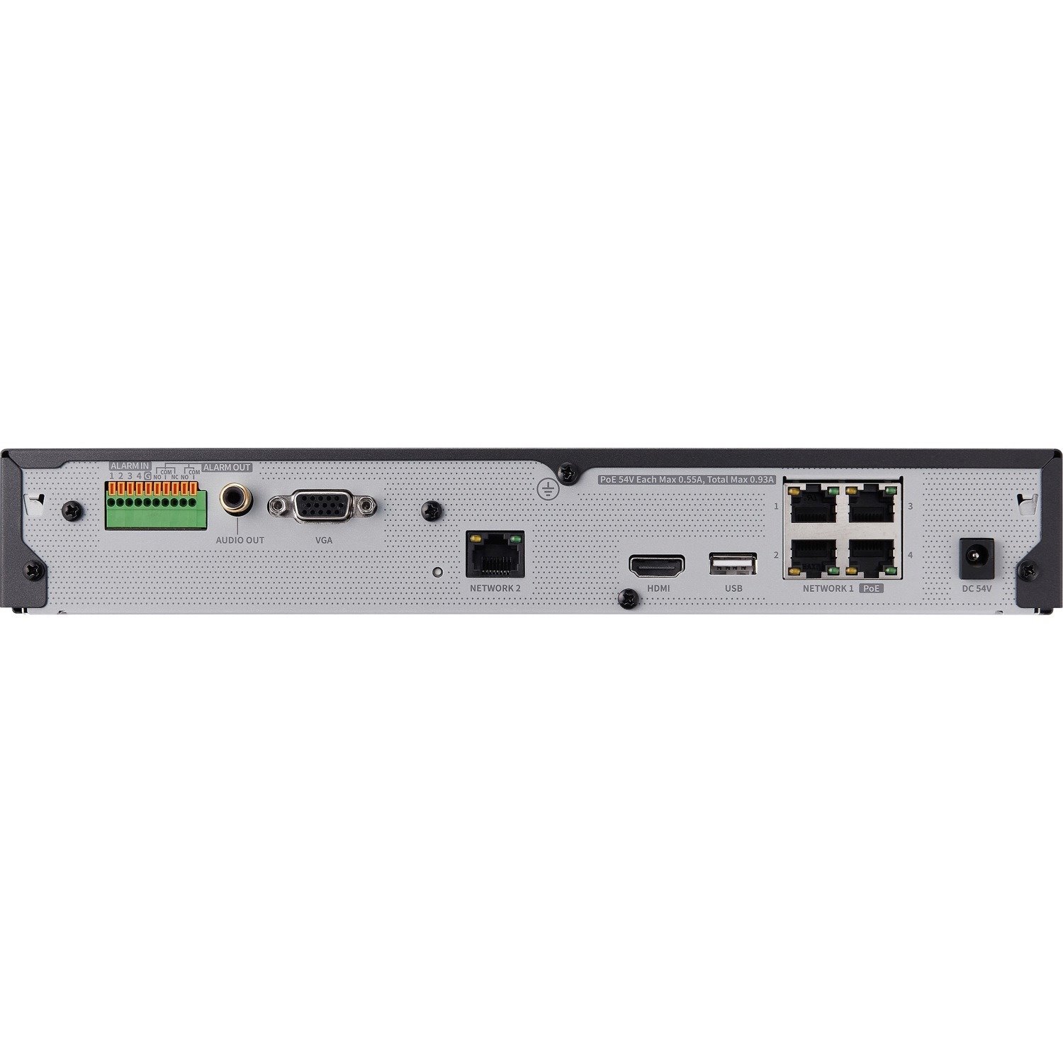 Wisenet XRN-420S 4 Channel Wired Video Surveillance Station