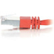 C2G-14ft Cat5e Molded Shielded (STP) Network Patch Cable - Red