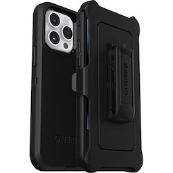 OtterBox Defender Rugged Carrying Case (Holster) Apple iPhone 14 Pro Max Smartphone - Black