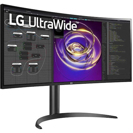 LG Ultrawide 34BP85CN-B 34" Class UW-QHD Curved Screen Gaming LCD Monitor - 21:9 - Glossy Black, Black Hairline, Textured Black