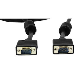 Rocstor Premium High-Resolution SVGA - VGA Monitor cable - HD-15 (M) - HD-15 (M) - 3m - For Monitor, Projector, TV - Extension Cable - 6ft - 1 x HD-15 Male Video - 1 x HD-15 Male Video CABLE HD15 - 10 ft - Black