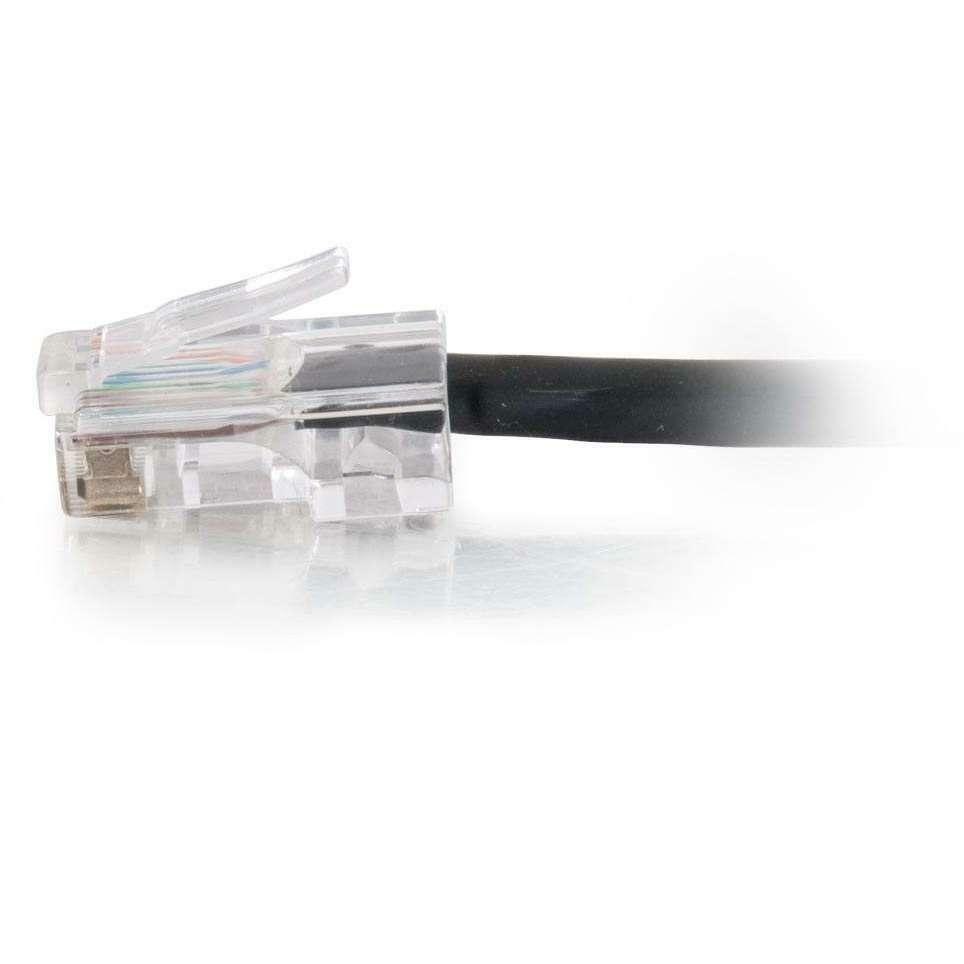 C2G 1ft Cat5e Non-Booted Unshielded (UTP) Network Patch Cable (Plenum Rated) - Black