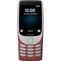 Nokia 8210 128 MB Feature Phone - 2.8" TFT LCD QVGA 240 x 320 - Cortex A71 GHz - 48 MB RAM - Series 30+ - 4G - Red