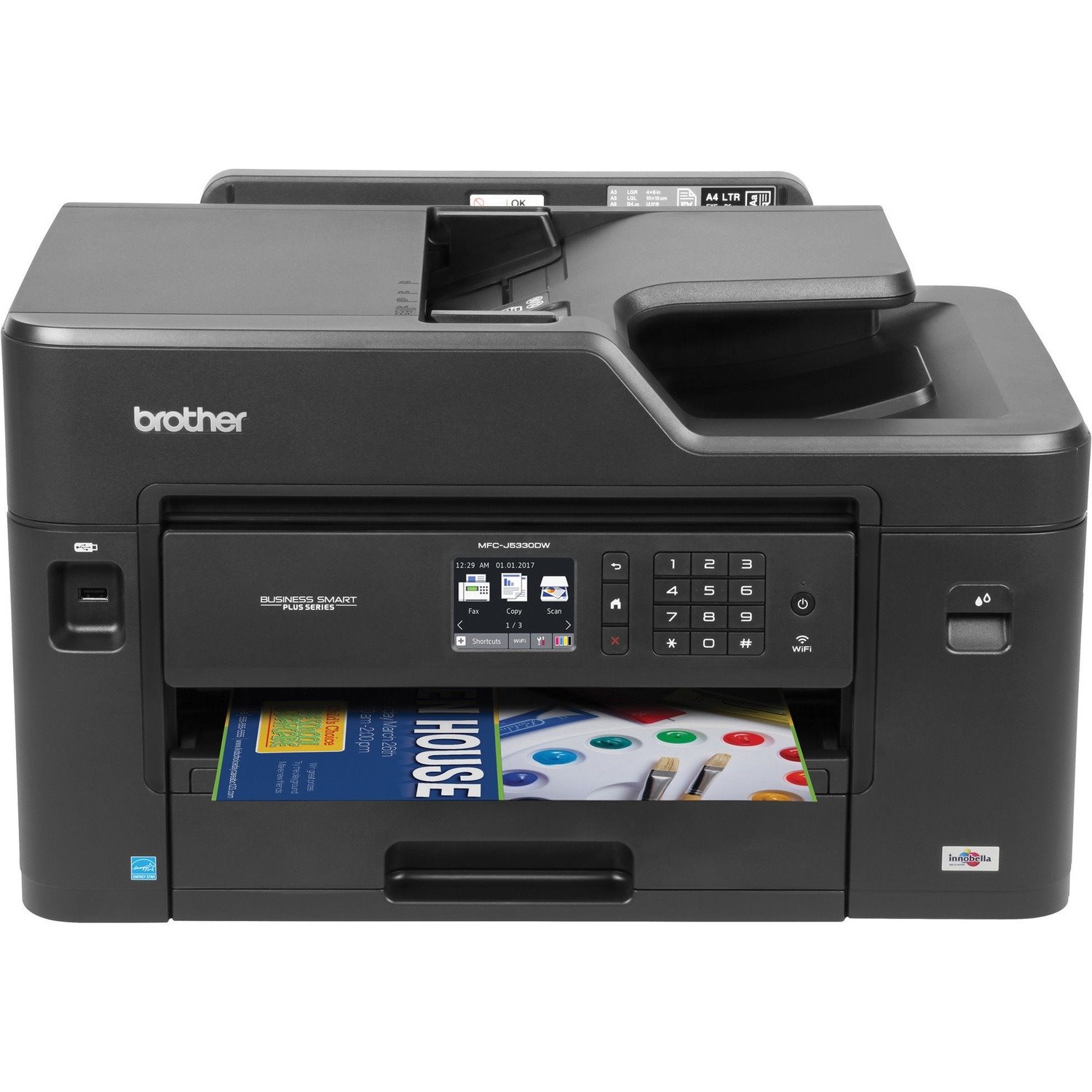 Brother MFC-J5330DW All-in-One Color Inkjet Printer, Wireless Connectivity, Automatic Duplex Printing, Amazon Dash Replenishment Ready