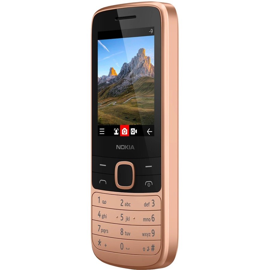 Nokia 225 4G 128 MB Feature Phone - 6.1 cm (2.4") Active Matrix TFT LCD QVGA 240 x 320 - 64 MB RAM - Series 30+ - 4G - Metallic Sand