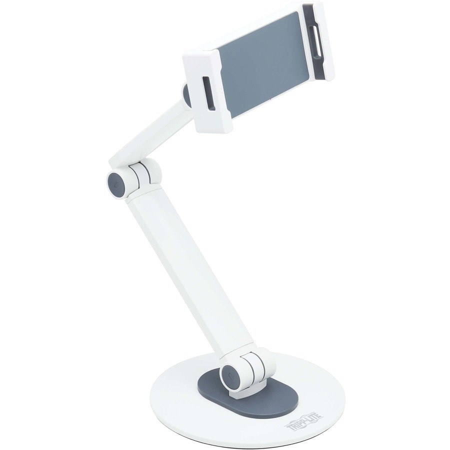 Tripp Lite by Eaton Full-Motion Flexible Long-Arm Desktop Smartphone and Tablet Mount, White