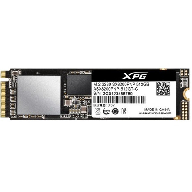 XPG SX8200 Pro 512 GB Solid State Drive - M.2 2280 Internal - PCI Express NVMe (PCI Express NVMe 3.0 x4)