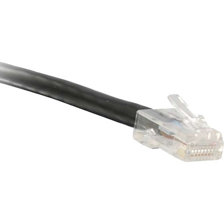 ENET Cat6 Black 10 Foot Non-Booted (No Boot) (UTP) High-Quality Network Patch Cable RJ45 to RJ45 - 10Ft