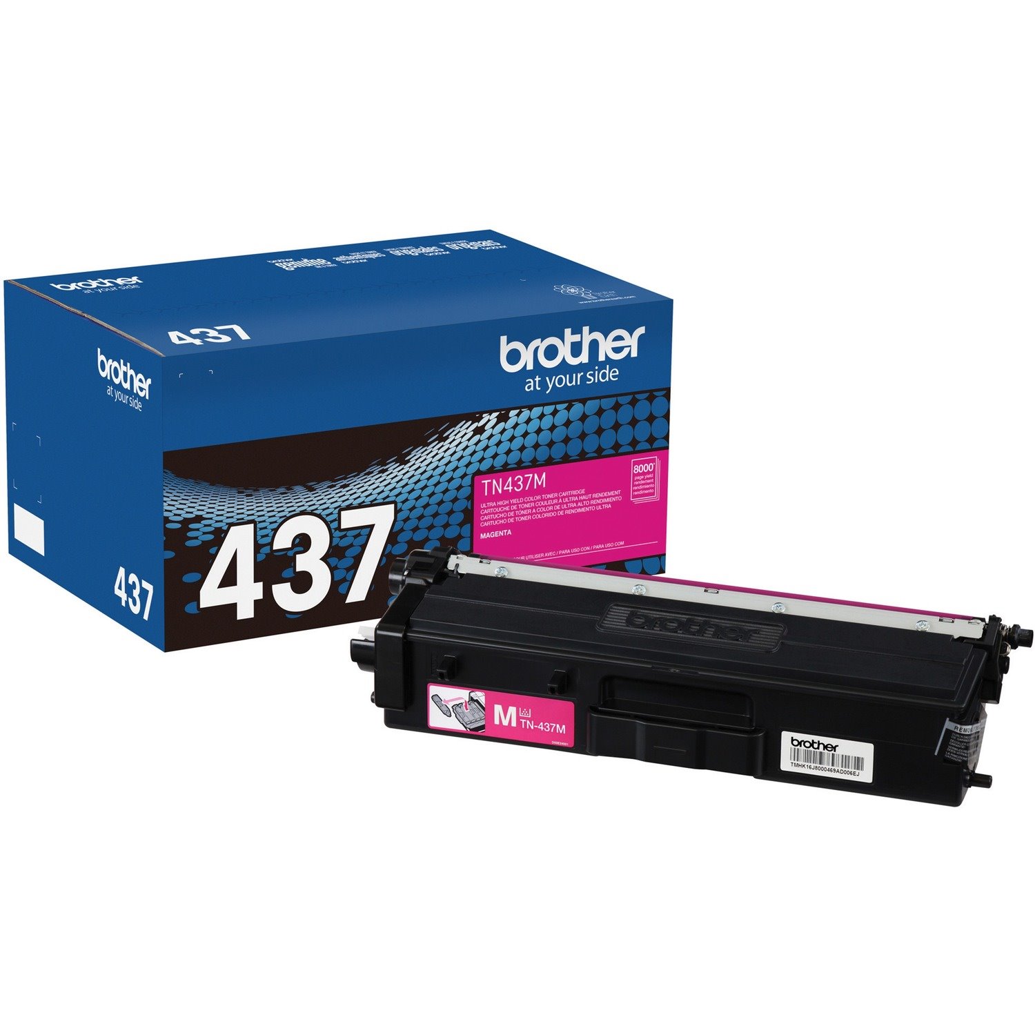 Brother TN437M Original Ultra High Yield Laser Toner Cartridge - Magenta - 1 Each