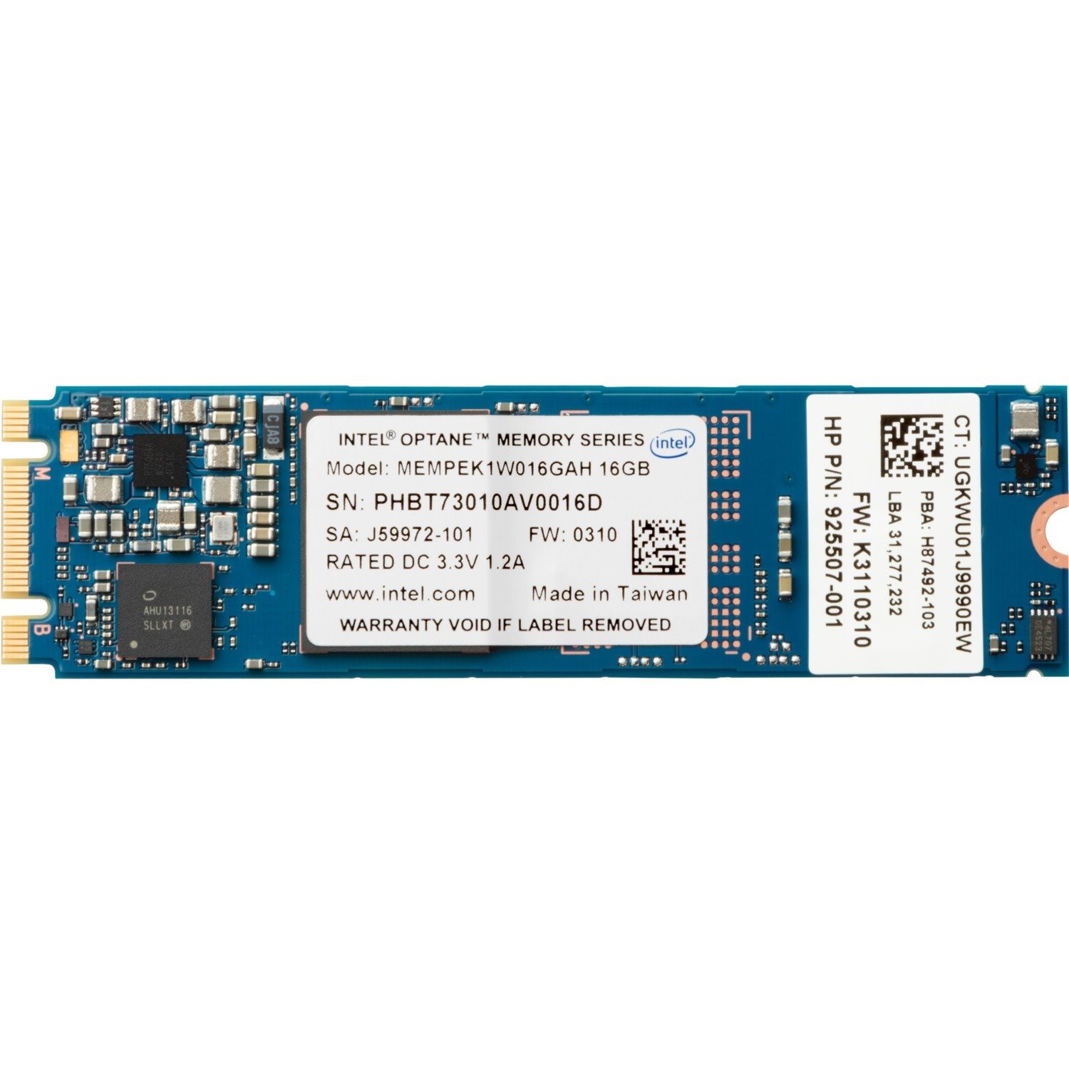 HP Optane 16 GB Solid State Drive - M.2 2280 Internal - PCI Express NVMe (PCI Express NVMe 3.0 x2)