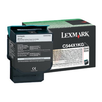 Lexmark 0C544X1KG Original Laser Toner Cartridge - Black Pack