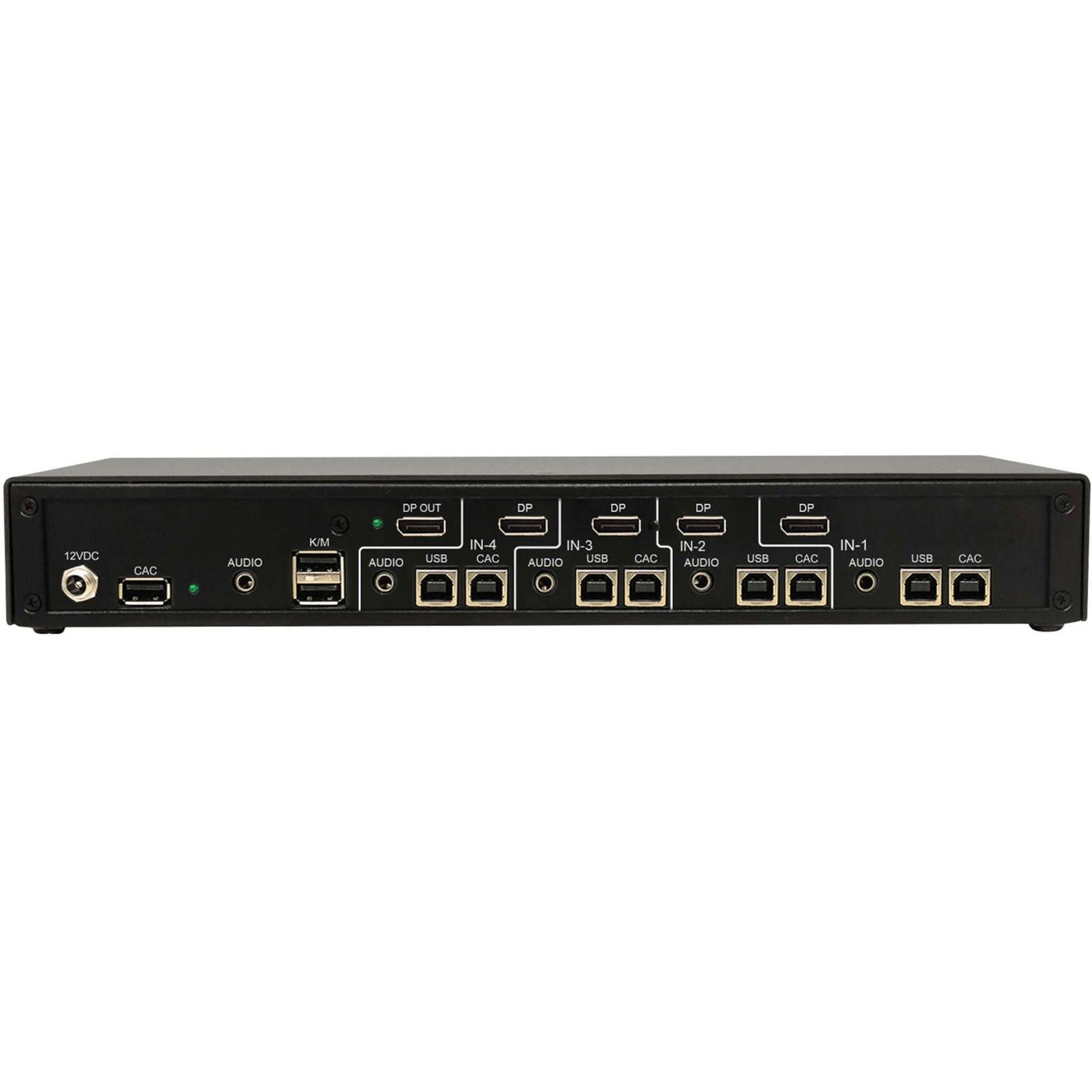 Tripp Lite by Eaton Secure KVM Switch, 4-Port, Single Head, DisplayPort to DisplayPort, 4K, NIAP PP4.0, Audio, CAC, TAA