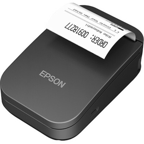 Epson TM-P20II Desktop, Mobile Direct Thermal Printer - Monochrome - Portable - Receipt Print - USB - Bluetooth - Near Field Communication (NFC) - Battery Included - With Cutter - Black