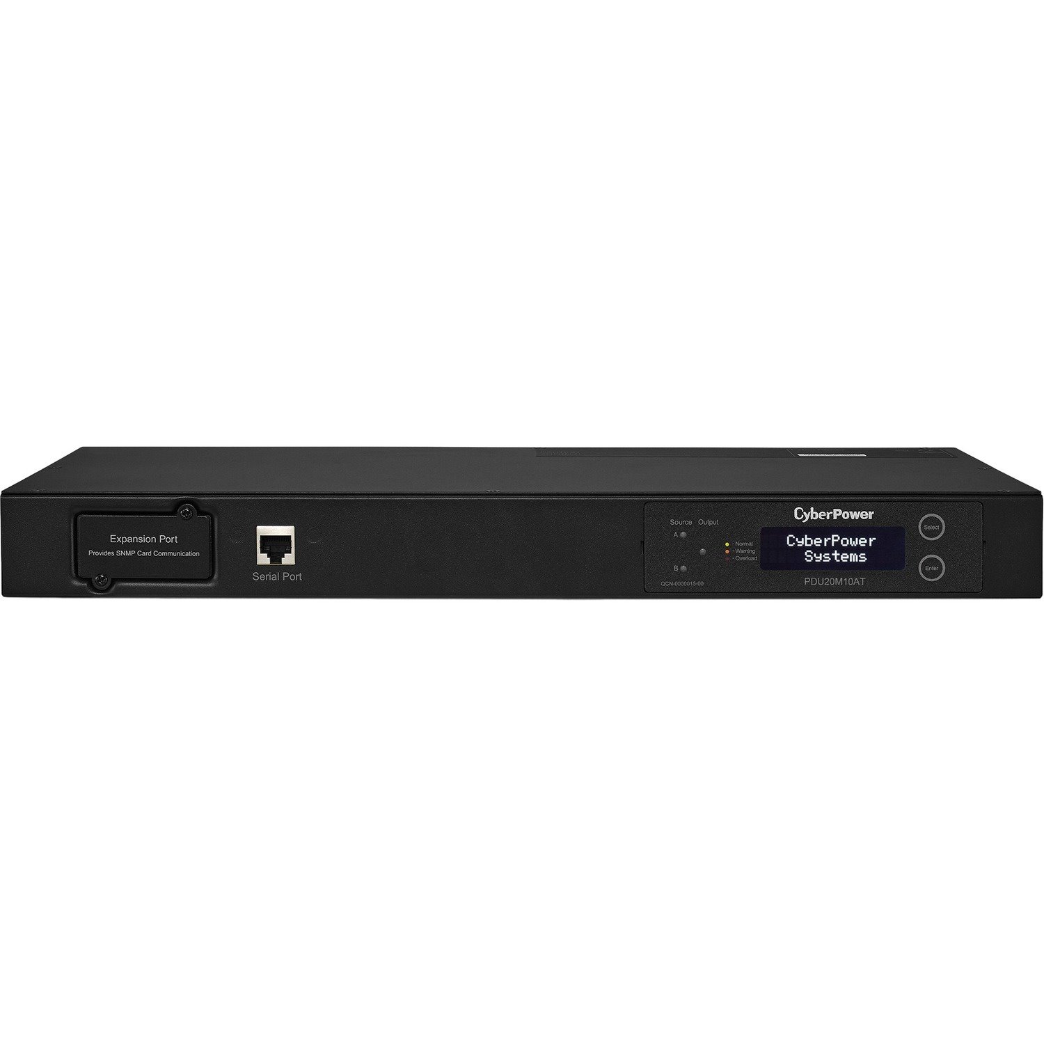 CyberPower PDU20M10AT 100 - 120 VAC 20A Metered ATS PDU