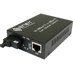 ENET 1x 10/100/1000Base-T Power Over Ethernet (PoE) RJ45 to 1x Duplex SC Gigabit Ethernet Single-mode Duplex SC Connector, 20km, IEEE802.3, 33W total