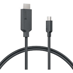 Alogic Elements 2 m HDMI/USB-C A/V Cable for Audio/Video Device, Computer, Monitor, Notebook, Projector, Home Theater System