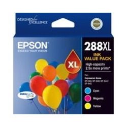 Epson DURABrite Ultra 288XL Original High Yield Inkjet Ink Cartridge - Value Pack - Tri-colour - 3 / Pack