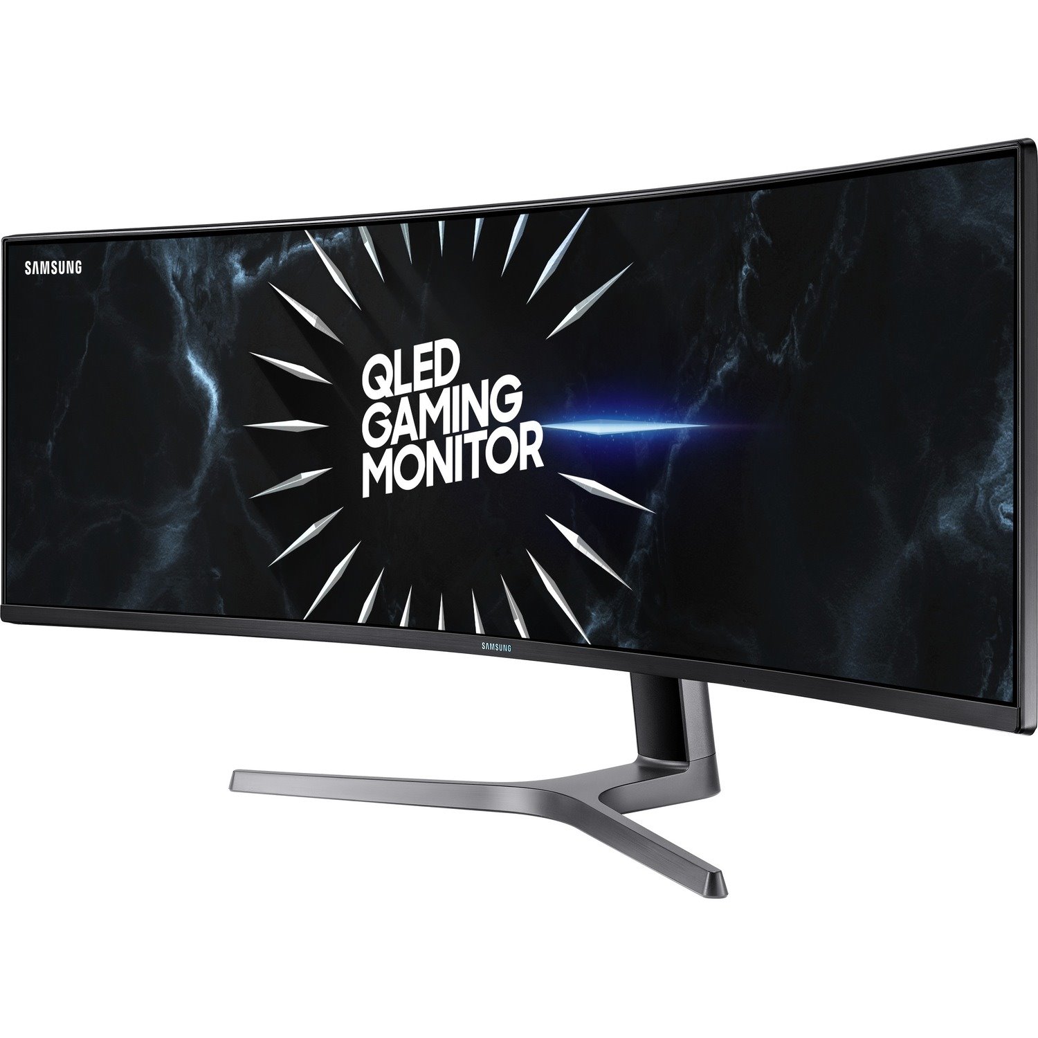 Samsung C49RG90SSU 124 cm (48.8") Dual Quad HD (DQHD) Curved Screen Quantum Dot LED Gaming LCD Monitor - 32:9 - Dark Blue Gray