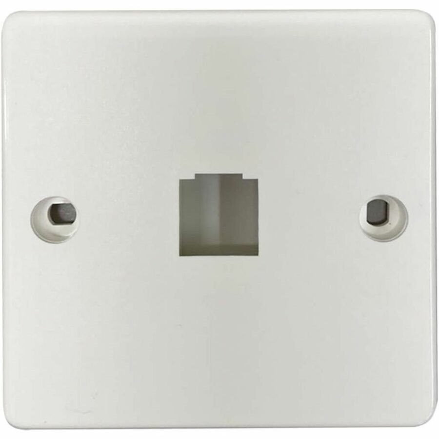 Eaton Tripp Lite Series 1-Port French-Style Wall Plate, White, TAA