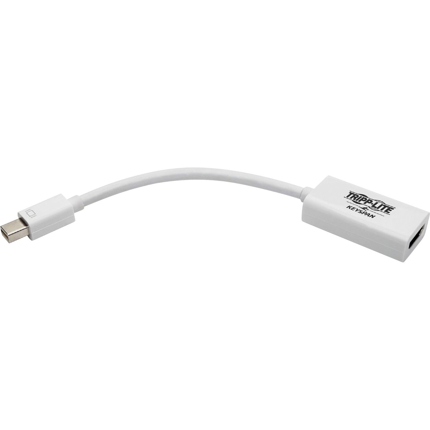 Eaton Tripp Lite Series Keyspan Mini DisplayPort to HDMI Active Adapter/Video Converter (M/F) - 4K 60 Hz, DP 1.2, HDCP 2.2, White, 6 in.