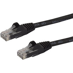 StarTech.com 7.5m CAT6 Ethernet Cable - Black Snagless Gigabit - 100W PoE UTP 650MHz Category 6 Patch Cord UL Certified Wiring/TIA