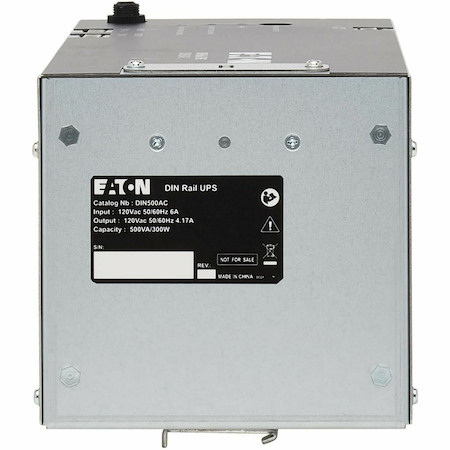 Eaton 500VA 300W 120V AC DIN Rail Industrial UPS - Hardwire Input/Output - Battery Backup